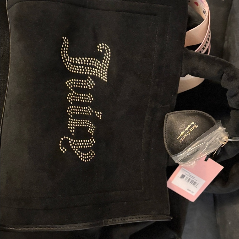 Juicy Couture Black extra spender tote FREE bath and body works item